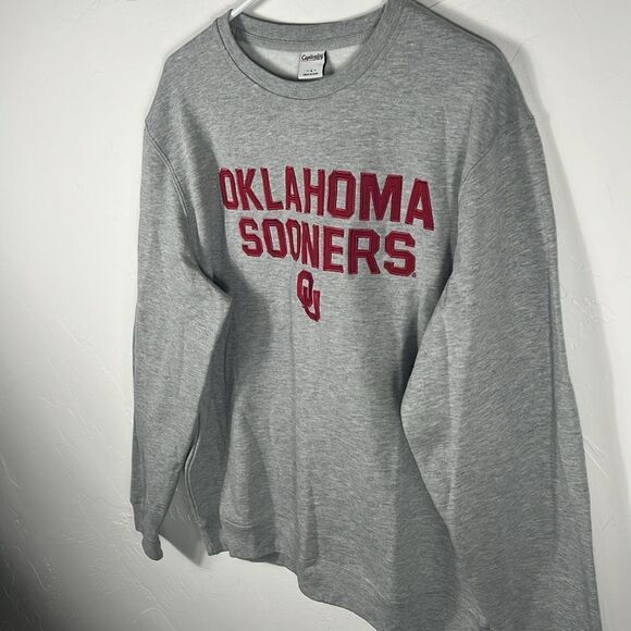 🔥🏈 “NWT” Women’s OU OKLAHOMA SOONERS Embroidered Crewneck Sweatshirt - Sz Lg - Picture 3 of 10